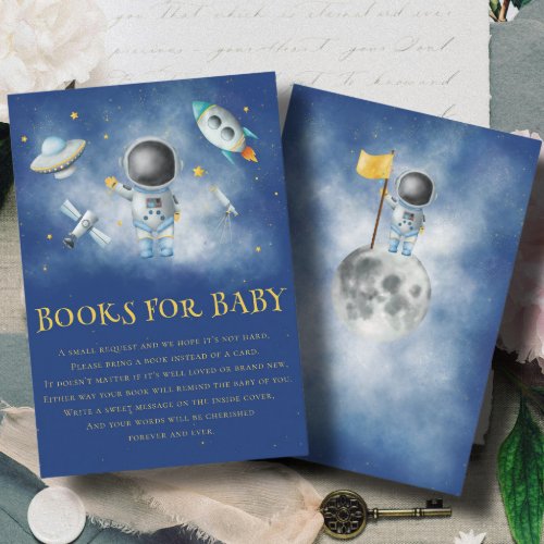 Space Astronaut Boy rocket star Books for Baby Boy Enclosure Card