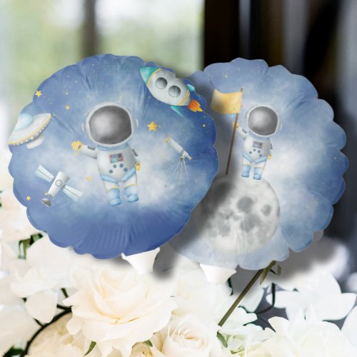 Space Astronaut Boy rockets ufo stars Baby Shower  Balloon