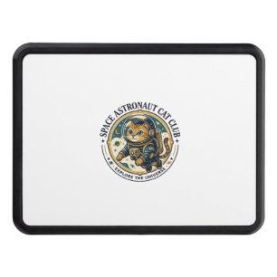 Space Astronaut Cat Cat Dad Gift Idea - Space Astr Hitch Cover