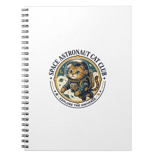 Space Astronaut Cat Cat Dad Gift Idea - Space Astr Notebook