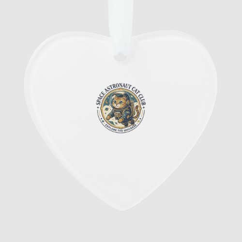 Space Astronaut Cat Cat Dad Gift Idea - Space Astr Ornament
