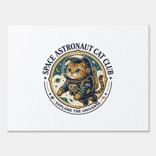 Space Astronaut Cat Cat Dad Gift Idea - Space Astr Sign