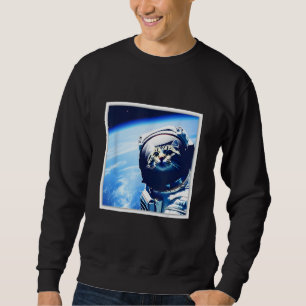 space astronaut cat sweatshirt