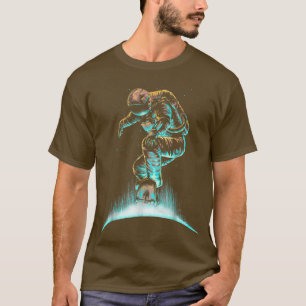 Space Astronaut Grind Spaceman Surfing In Space T-Shirt