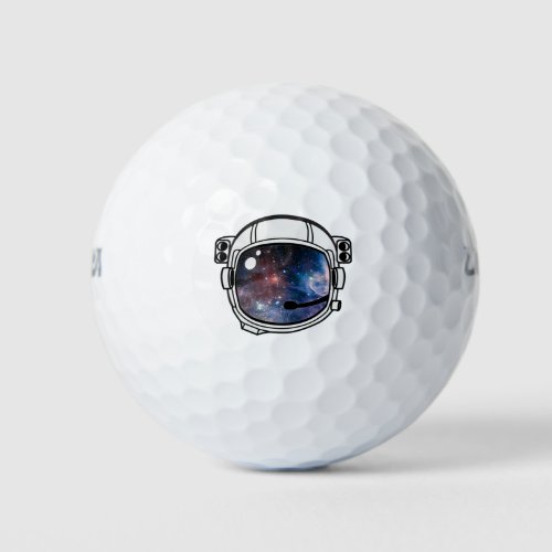 Space Astronaut Helmet Golf Balls