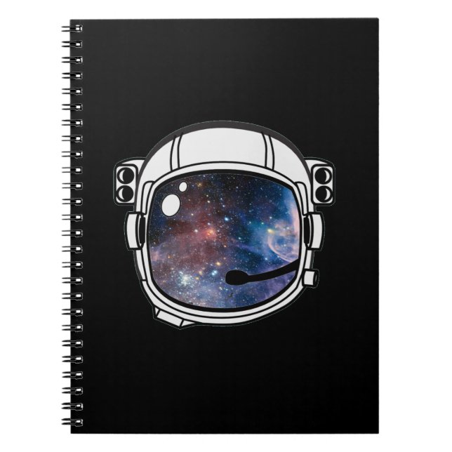 Space Astronaut Helmet Notebook (Front)