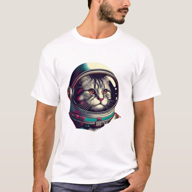 Space Astronaut Outer Galaxy T-Shirt (Front)