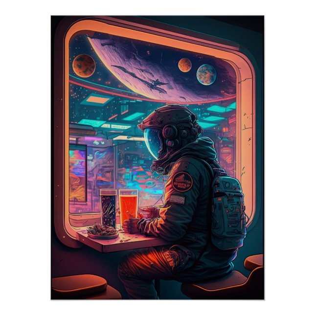 Space Astronaut Poster (Front)
