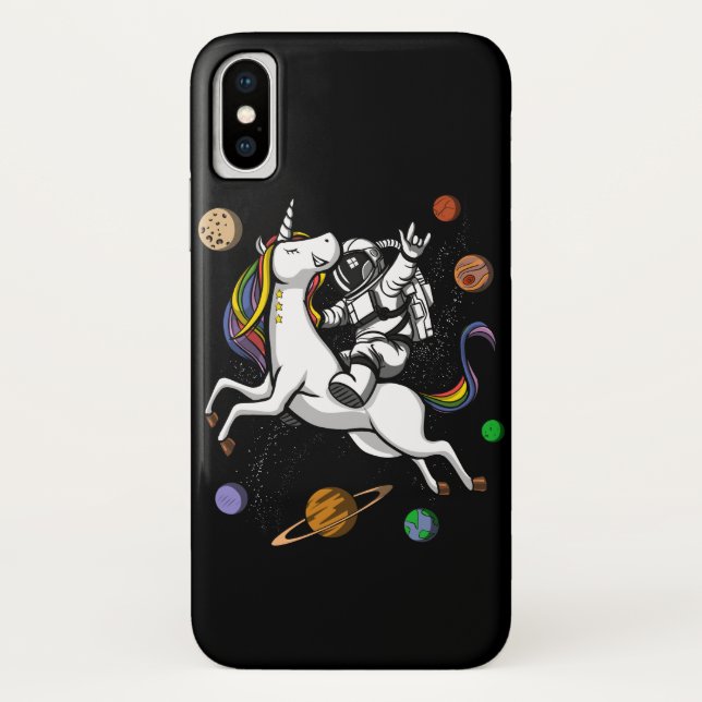 Space Astronaut Riding Magical Unicorn Cosmic Case-Mate iPhone Case (Back)