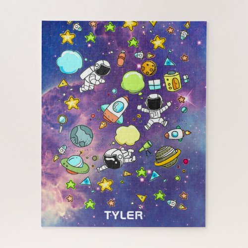 Space Astronauts Planets Galaxy  Jigsaw Puzzle