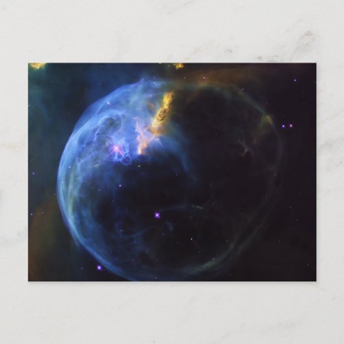 Space astronomy Bubble Nebula galaxy NASA Postcard