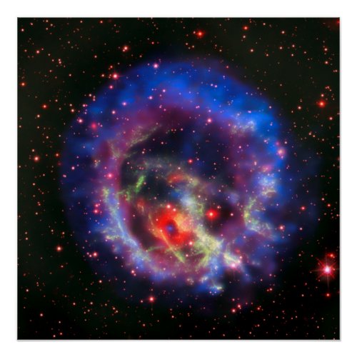 Space astronomy supernova galaxy NASA star Poster
