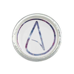 Space Atheist Symbol Ring