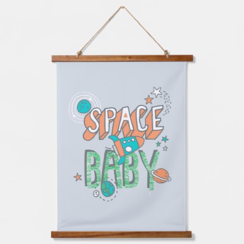 Space Baby Hanging Tapestry