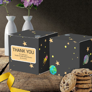 Space Baby Shower, Cosmic Cutie, Gender Neutral Favor Boxes