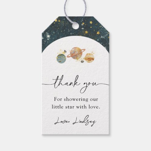 Space Baby Shower Favor Tag  Space Shower
