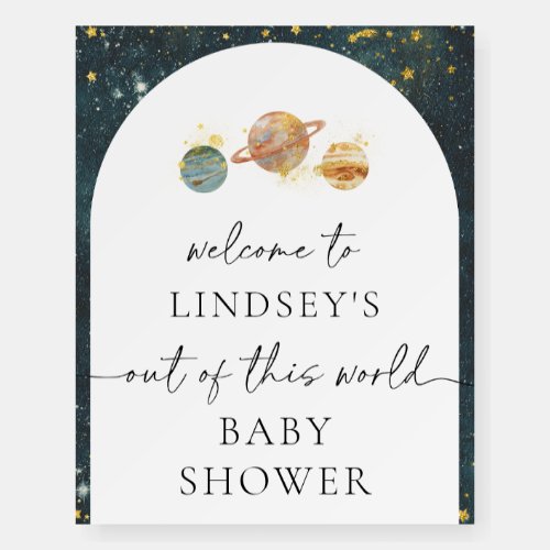 Space Baby Shower Welcome Sign  Space Shower