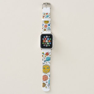 Space Background. Planets of the solar system. Roc Apple Watch Band