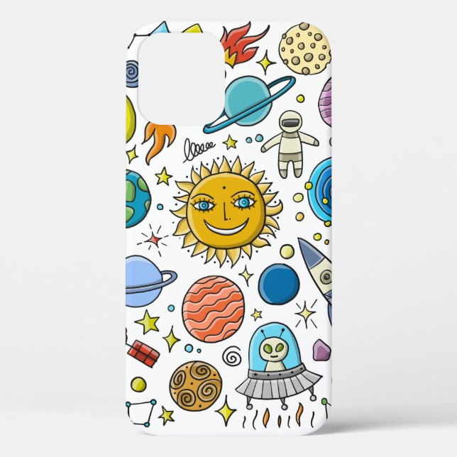 Space Background. Planets of the solar system. Roc Case-Mate iPhone Case (Back)