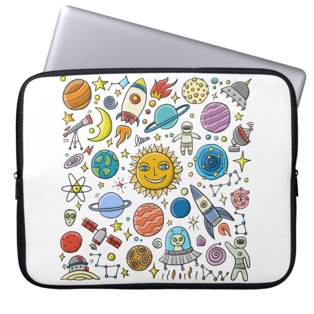 Space Background. Planets of the solar system. Roc Laptop Sleeve (Front)