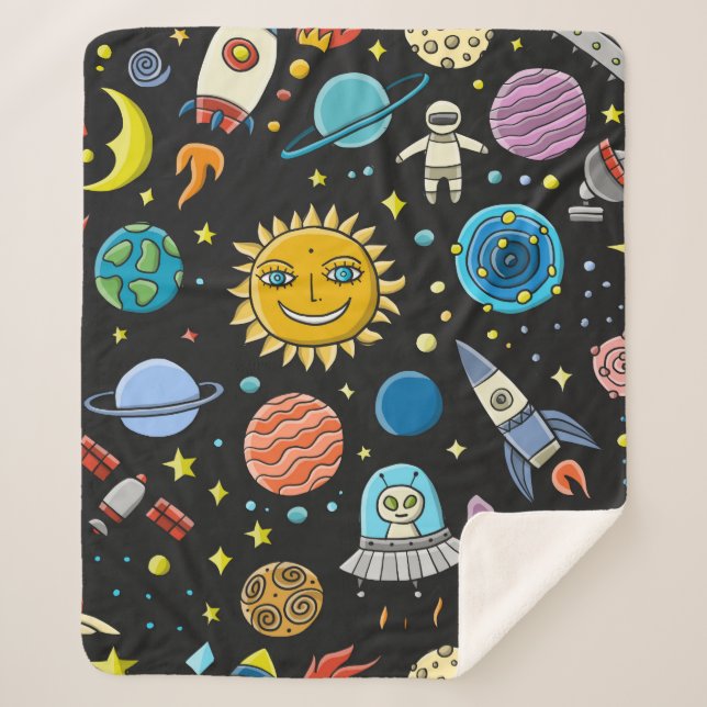 Space Background. Planets of the solar system. Roc Sherpa Blanket (Front)