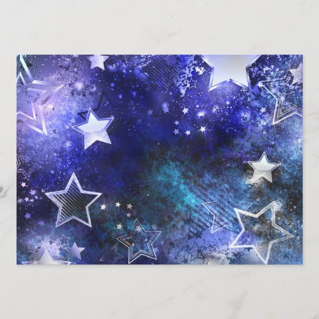 Space Background with Stars Advice Card (Front)