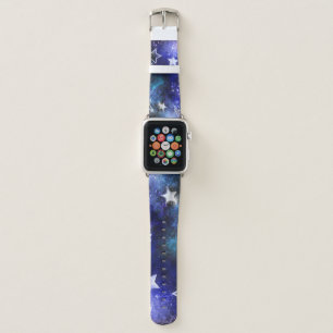 Space Background with Stars Apple Watch Band