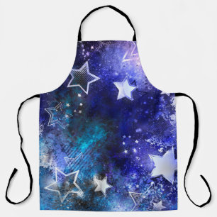 Space Background with Stars Apron