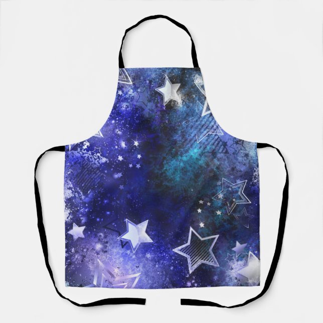 Space Background with Stars Apron (Front)