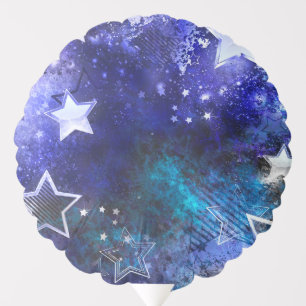 Space Background with Stars Balloon