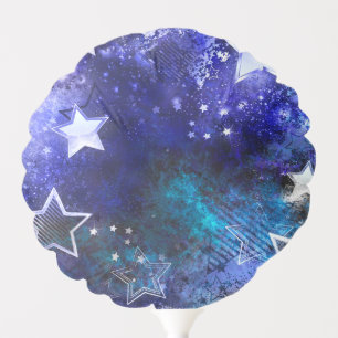 Space Background with Stars Balloon