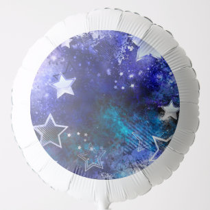 Space Background with Stars Balloon