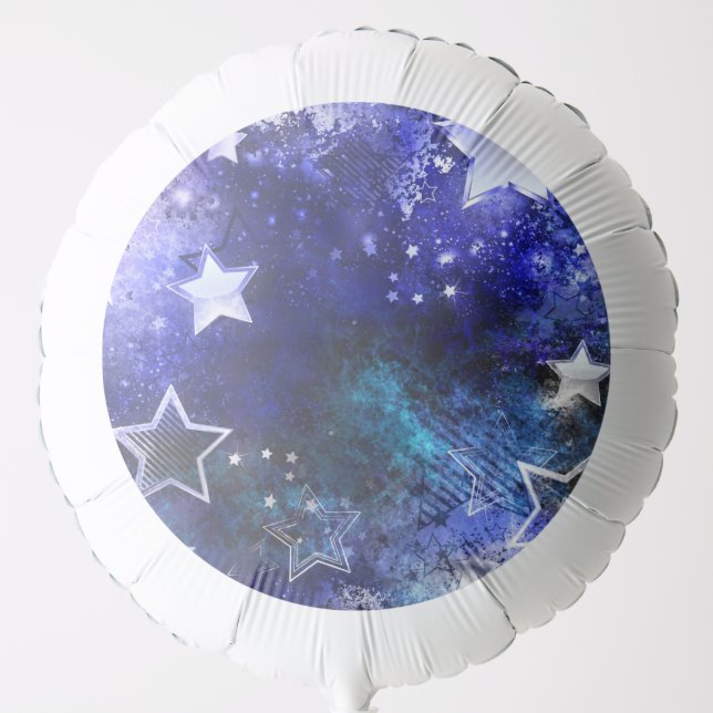 Space Background with Stars Balloon (Front)