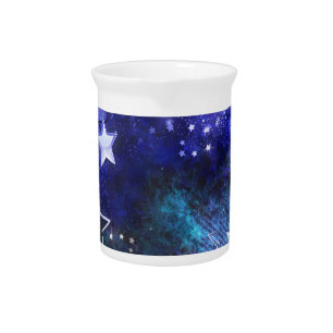 Space Background with Stars Beverage Pitcher