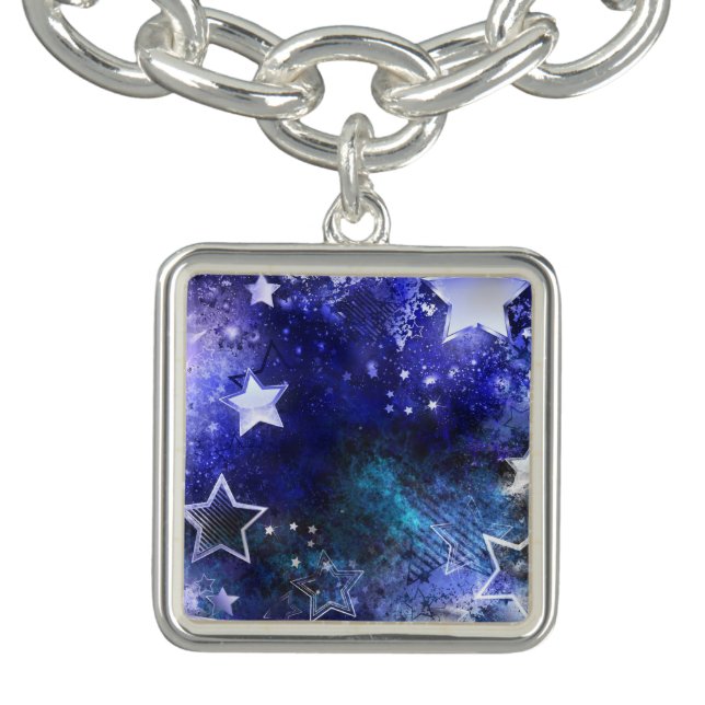 Space Background with Stars Bracelet (Design)