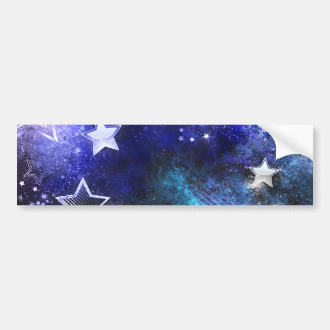 Space Background with Stars Bumper Sticker (Front)