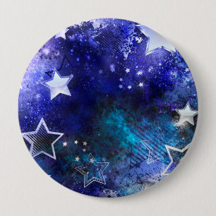 Space Background with Stars Button
