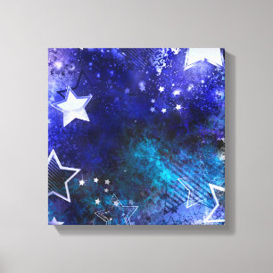 Space Background with Stars Canvas Print