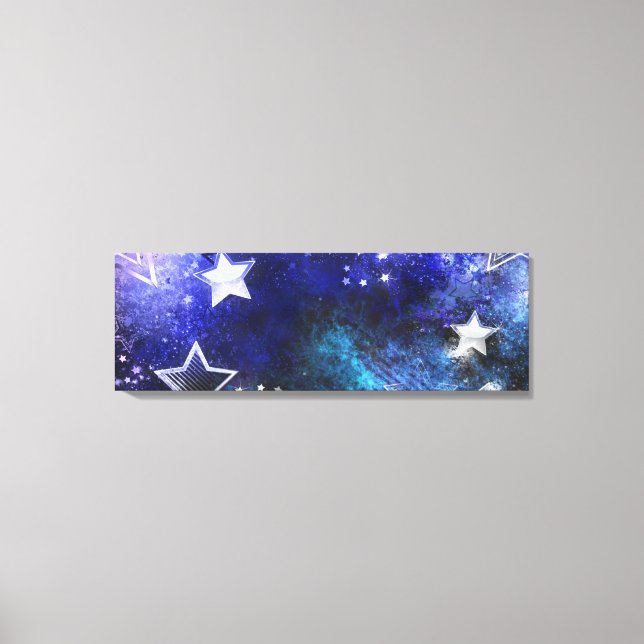 Space Background with Stars Canvas Print (Front)