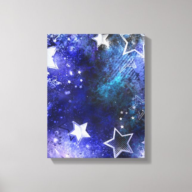 Space Background with Stars Canvas Print (Front)
