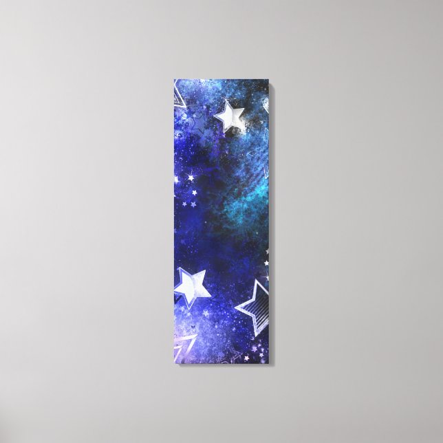 Space Background with Stars Canvas Print (Front)