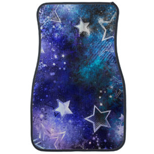Space Background with Stars Car Floor Mat