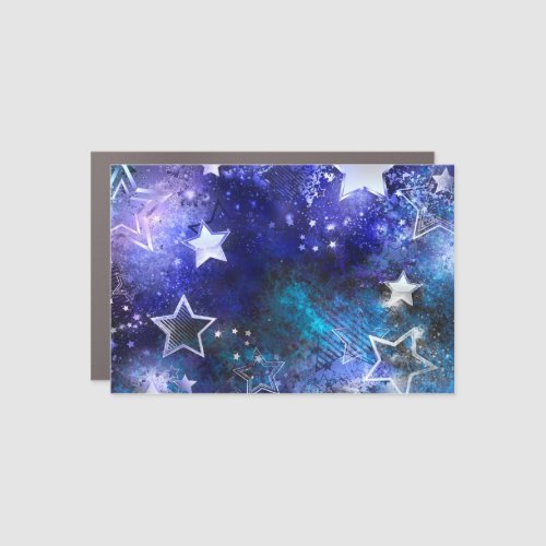 Space Background with Stars Car Magnet