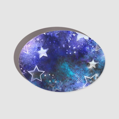 Space Background with Stars Car Magnet