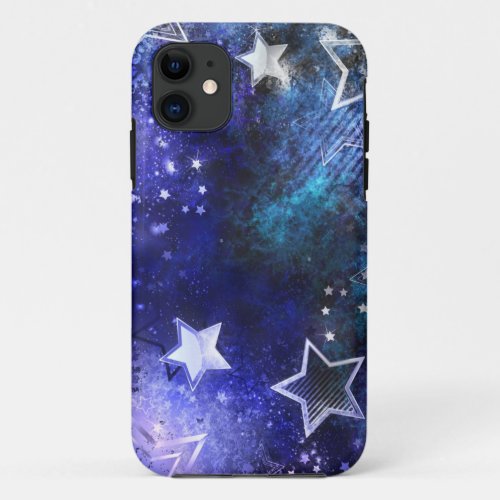 Space Background with Stars iPhone 11 Case