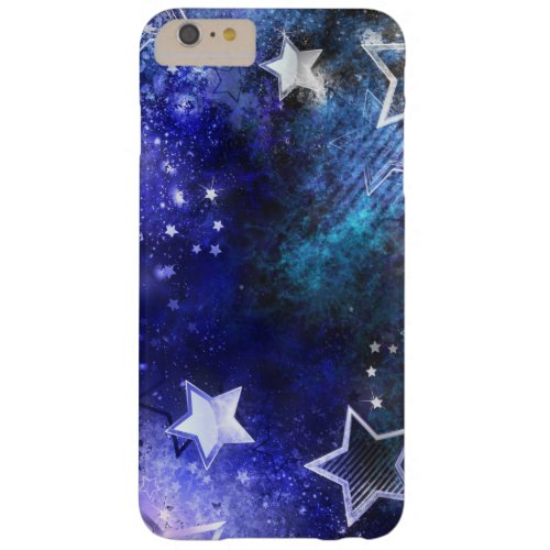 Space Background with Stars Barely There iPhone 6 Plus Case