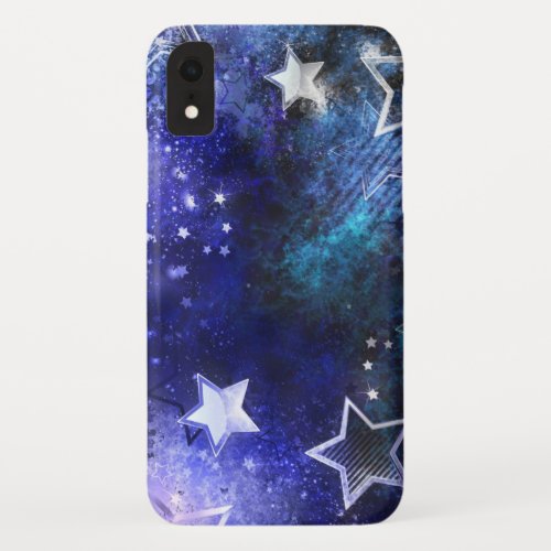 Space Background with Stars iPhone XR Case