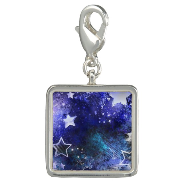 Space Background with Stars Charm (Front)