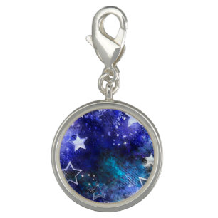Space Background with Stars Charm