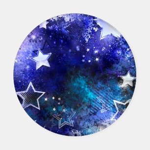 Space Background with Stars Coaster Set